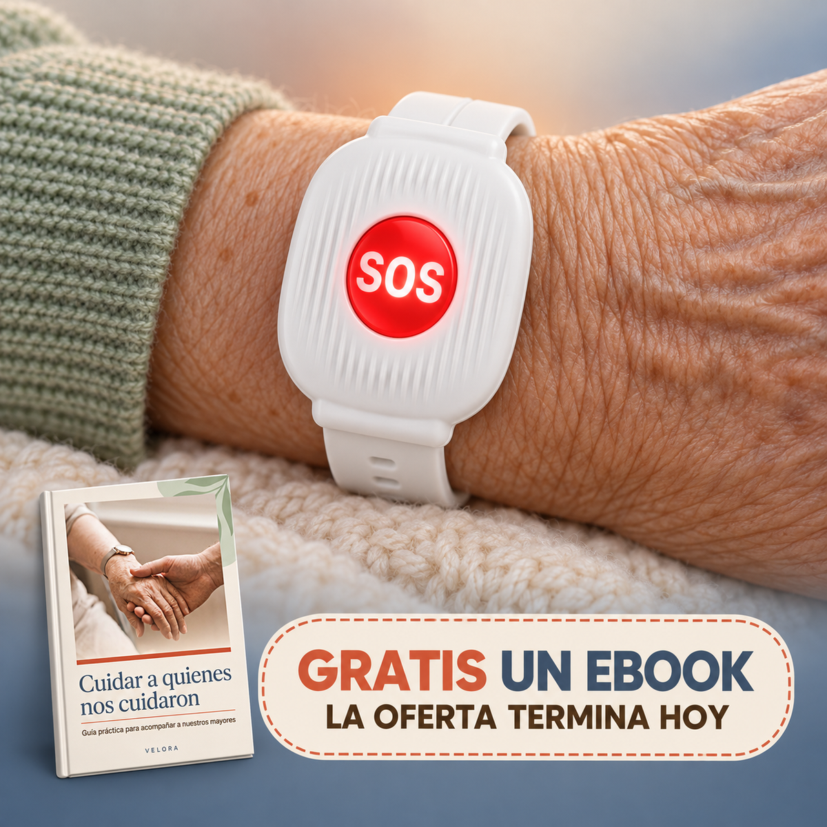 Pulsera de Emergencia con Botón SOS para Mayores